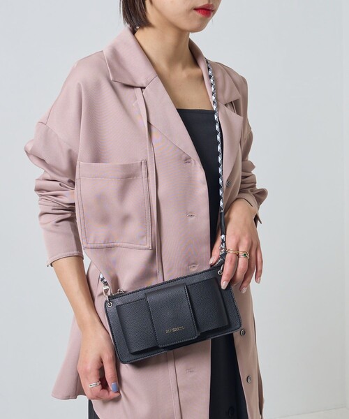 ROVERETO（ロベレート）の「▽ROVERETO/ロベレート ROVERETO×PUBLUX別注ショルダーミニバッグ（ショルダーバッグ・レディース・サックスブルー/ブラック/アイボリー・ONE SIZE）」の13枚目の写真