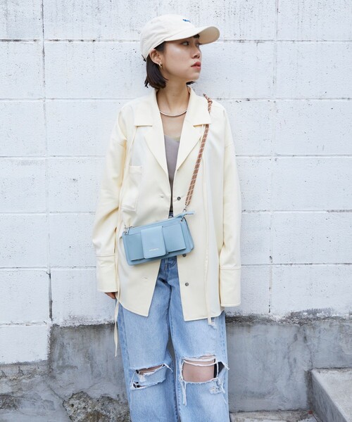 ROVERETO（ロベレート）の「▽ROVERETO/ロベレート ROVERETO×PUBLUX別注ショルダーミニバッグ（ショルダーバッグ・レディース・サックスブルー/ブラック/アイボリー・ONE SIZE）」の18枚目の写真