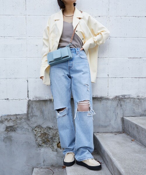 ROVERETO（ロベレート）の「▽ROVERETO/ロベレート ROVERETO×PUBLUX別注ショルダーミニバッグ（ショルダーバッグ・レディース・サックスブルー/ブラック/アイボリー・ONE SIZE）」の22枚目の写真