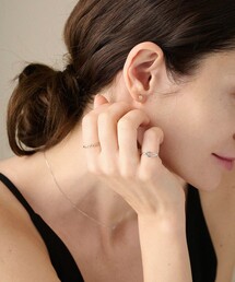 ete（エテ）の「K10WG ノット ピンキーリング（リング）」 - WEAR