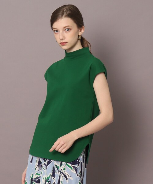 DRESSTERIOR(ドレステリア)の「◆ハイツイストジャージーハイネック(Tシャツ/カットソー・レディース・ブラック/ホワイト/グリーン・34/38/36)」の6枚目の写真
