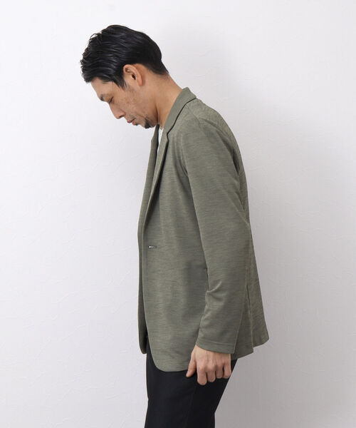 Stutostein Nolley's（シュテットシュタインノーリーズ）の「DRY TOUCH チドリ ジャケット型カーディガン（カーディガン/ボレロ・メンズ・チャコールグレー/カーキ/ネイビー・S/M/L/XL）」の10枚目の写真