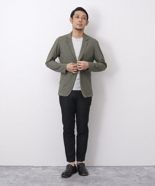 Stutostein Nolley's（シュテットシュタインノーリーズ）の「DRY TOUCH チドリ ジャケット型カーディガン（カーディガン/ボレロ・メンズ・チャコールグレー/カーキ/ネイビー・S/M/L/XL）」の7枚目の写真
