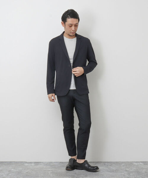 Stutostein Nolley's（シュテットシュタインノーリーズ）の「DRY TOUCH チドリ ジャケット型カーディガン（カーディガン/ボレロ・メンズ・チャコールグレー/カーキ/ネイビー・S/M/L/XL）」の19枚目の写真