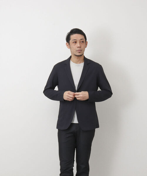 Stutostein Nolley's（シュテットシュタインノーリーズ）の「DRY TOUCH チドリ ジャケット型カーディガン（カーディガン/ボレロ・メンズ・チャコールグレー/カーキ/ネイビー・S/M/L/XL）」の11枚目の写真