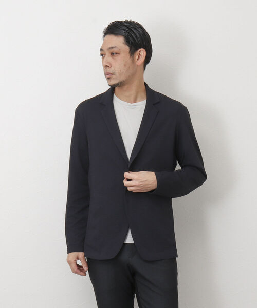 Stutostein Nolley's（シュテットシュタインノーリーズ）の「DRY TOUCH チドリ ジャケット型カーディガン（カーディガン/ボレロ・メンズ・チャコールグレー/カーキ/ネイビー・S/M/L/XL）」の5枚目の写真