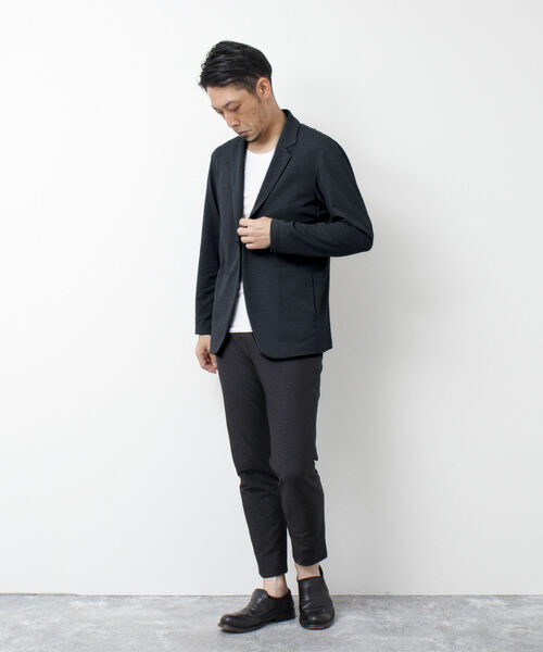 Stutostein Nolley's（シュテットシュタインノーリーズ）の「DRY TOUCH チドリ ジャケット型カーディガン（カーディガン/ボレロ・メンズ・チャコールグレー/カーキ/ネイビー・S/M/L/XL）」の9枚目の写真