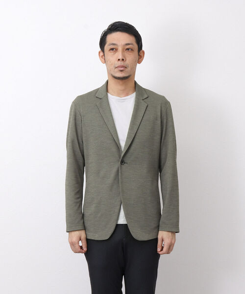 Stutostein Nolley's（シュテットシュタインノーリーズ）の「DRY TOUCH チドリ ジャケット型カーディガン（カーディガン/ボレロ・メンズ・チャコールグレー/カーキ/ネイビー・S/M/L/XL）」の21枚目の写真