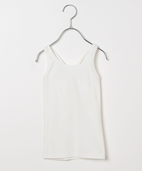 BAYFLOW（ベイフロー）の「[KIDS]フライスキャミソール（キャミソール・キッズ・ブラック/チャコール/アイボリー/ラベンダー/ピンク/サックスブルー・120cm/130cm/140cm/150cm/160cm/110cm/100cm）」の10枚目の写真
