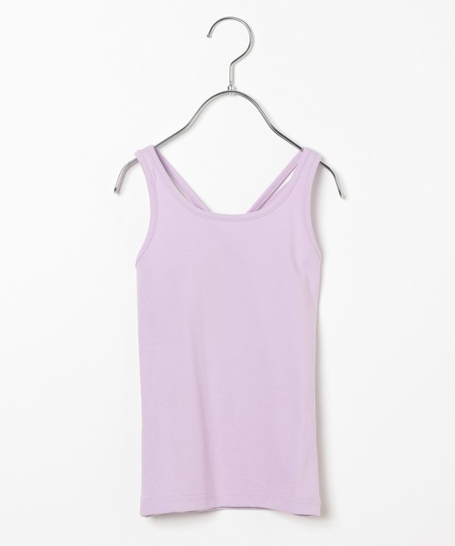 BAYFLOW（ベイフロー）の「[KIDS]フライスキャミソール（キャミソール・キッズ・ブラック/チャコール/アイボリー/ラベンダー/ピンク/サックスブルー・120cm/130cm/140cm/150cm/160cm/110cm/100cm）」の18枚目の写真