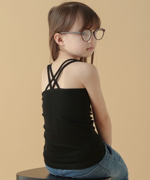 BAYFLOW（ベイフロー）の「[KIDS]フライスキャミソール（キャミソール・キッズ・ブラック/チャコール/アイボリー/ラベンダー/ピンク/サックスブルー・120cm/130cm/140cm/150cm/160cm/110cm/100cm）」の17枚目の写真