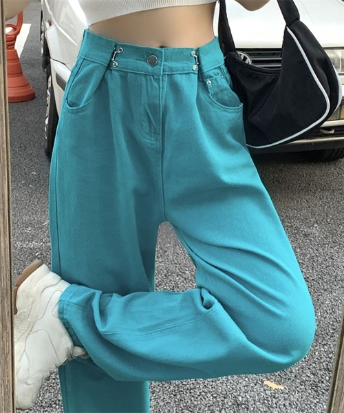 sevens(セブンズ)の「【sevens】タックベルトデニムパンツ(デニムパンツ・レディース・ホワイト/ピンク/ブラック/ブルー/ターコイズブルー・FREE)」の14枚目の写真