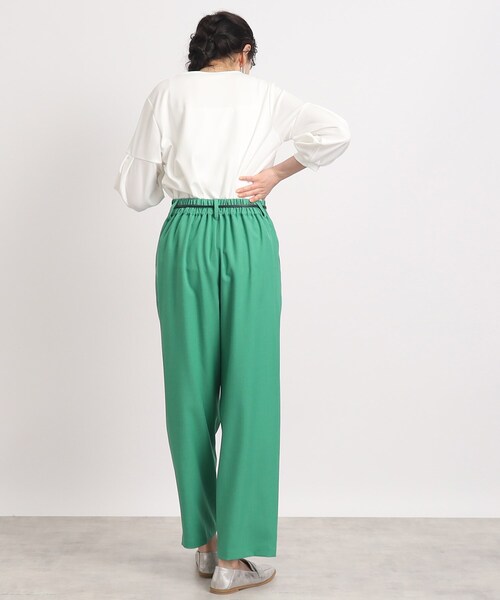 DRESKIP（ドレスキップ）の「◆【ゆるっと楽してキレイ見え】ゆるタックテーパードパンツ（その他パンツ・レディース・グリーン/オフホワイト/グレー系その他・02/03/04）」の21枚目の写真