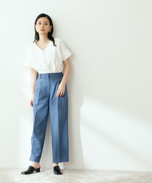 N.（N. Natural Beauty Basic）（エヌエヌナチュラルビューティーベーシック）の「【S Size Line】◆ジプシーサップパンツⅡ（スラックス・レディース・ベージュ/ブルー/ネイビー/レッド・SMALL/MEDIUM）」の9枚目の写真