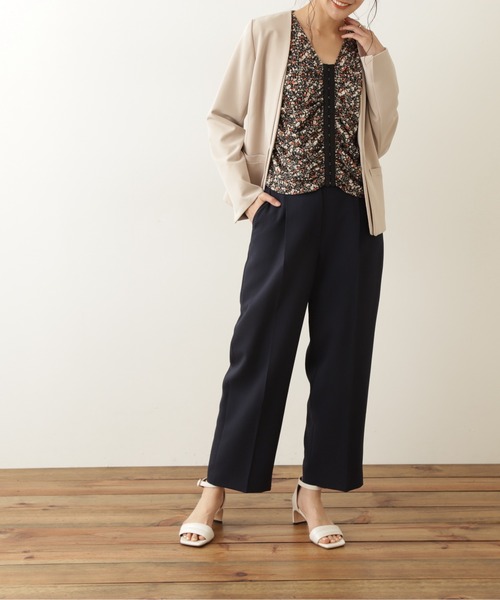 N.（N. Natural Beauty Basic）（エヌエヌナチュラルビューティーベーシック）の「【S Size Line】◆ジプシーサップパンツⅡ（スラックス・レディース・ベージュ/ブルー/ネイビー/レッド・SMALL/MEDIUM）」の12枚目の写真