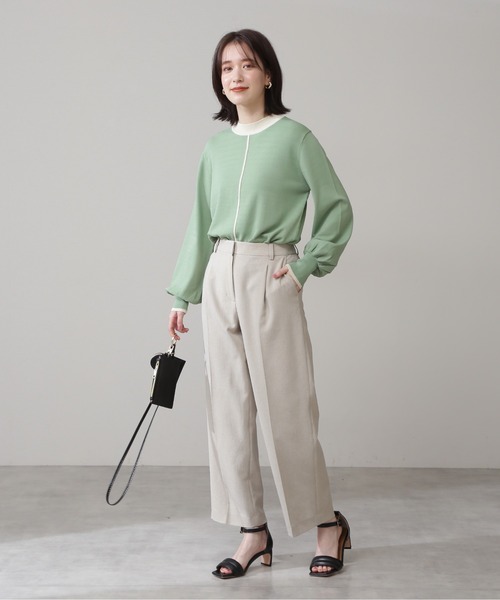 N.（N. Natural Beauty Basic）（エヌエヌナチュラルビューティーベーシック）の「【S Size Line】◆ジプシーサップパンツⅡ（スラックス・レディース・ベージュ/ブルー/ネイビー/レッド・SMALL/MEDIUM）」の5枚目の写真