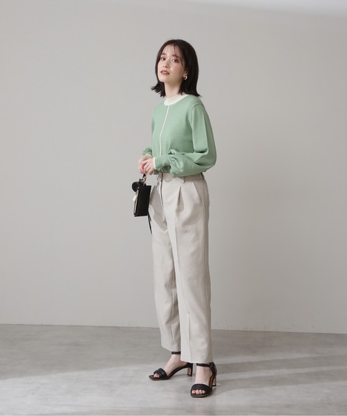 N.（N. Natural Beauty Basic）（エヌエヌナチュラルビューティーベーシック）の「【S Size Line】◆ジプシーサップパンツⅡ（スラックス・レディース・ベージュ/ブルー/ネイビー/レッド・SMALL/MEDIUM）」の8枚目の写真
