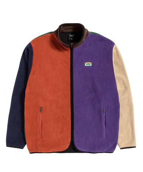 HUF アウター　フリース HUF（ハフ）の「NEW DAY COLOR BLOCK TECH FLEECE / HUF