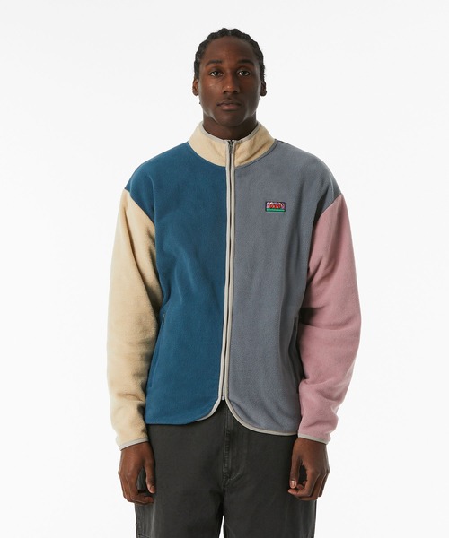 HUF アウター　フリース HUF（ハフ）の「NEW DAY COLOR BLOCK TECH FLEECE / HUF