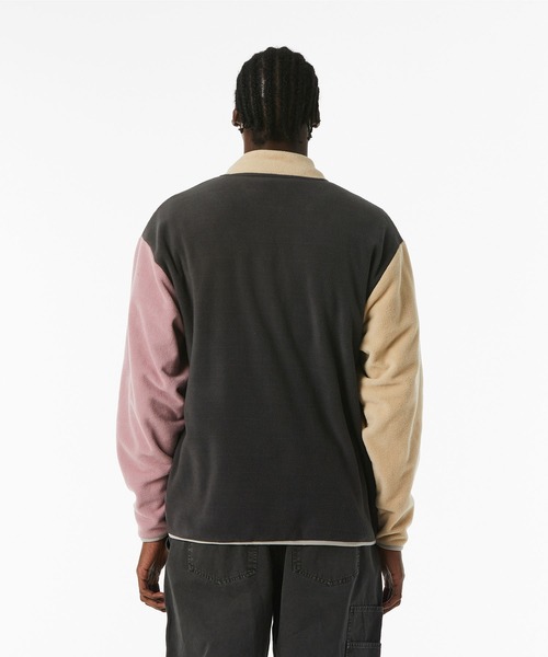 HUF（ハフ）の「NEW DAY COLOR BLOCK TECH FLEECE / HUF フリース（ブルゾン・メンズ・グリーン系その他/グレー系その他・SMALL/X-LARGE/MEDIUM/LARGE/XX-LARGE）」の9枚目の写真