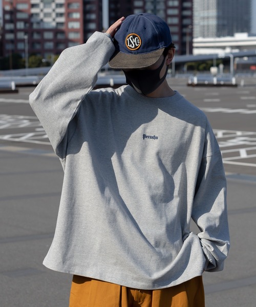 Perushu(ペルーシュ)の「ユーズドライクアソートロンT(Tシャツ/カットソー・メンズ・オフホワイト/杢グレー/ダークグレー/アッシュブラウン/ブラック/ライトイエロー・LARGE/MEDIUM)」の5枚目の写真