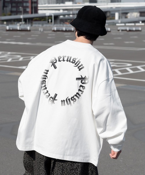 Perushu(ペルーシュ)の「ユーズドライクアソートロンT(Tシャツ/カットソー・メンズ・オフホワイト/杢グレー/ダークグレー/アッシュブラウン/ブラック/ライトイエロー・LARGE/MEDIUM)」の2枚目の写真