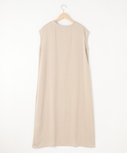 SHARE PARK（シェアパーク）の「ノースリーブ楊柳ワンピース（ドレス・レディース・ブラック系/黄土色系・MEDIUM）」の11枚目の写真