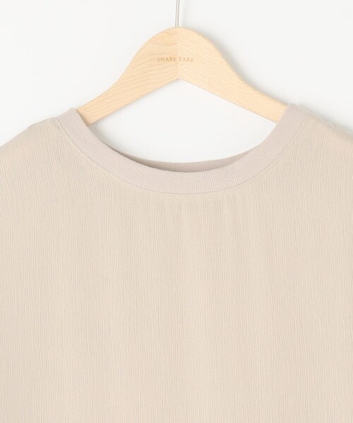 SHARE PARK（シェアパーク）の「ノースリーブ楊柳ワンピース（ドレス・レディース・ブラック系/黄土色系・MEDIUM）」の12枚目の写真