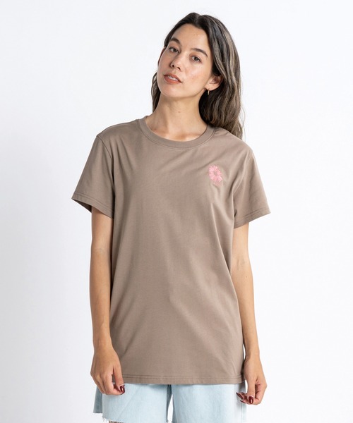 ROXY（ロキシー）の「MOONLIGHT/ロキシー半袖Tシャツ（Tシャツ/カットソー・レディース・ブラウン/パープル/ホワイト/ブラック・SMALL/MEDIUM/LARGE）」の4枚目の写真