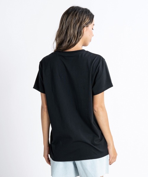 ROXY（ロキシー）の「MOONLIGHT/ロキシー半袖Tシャツ（Tシャツ/カットソー・レディース・ブラウン/パープル/ホワイト/ブラック・SMALL/MEDIUM/LARGE）」の5枚目の写真