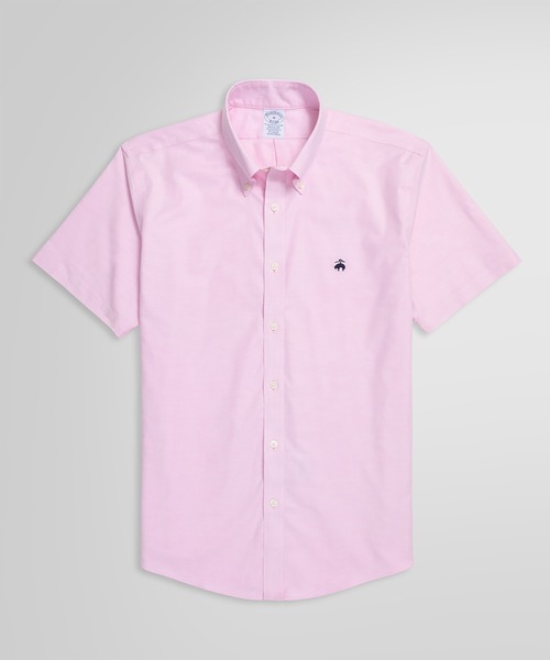 BROOKS BROTHERS（ブルックスブラザーズ）の「ストレッチコットン GFロゴ ショートスリーブ カジュアルシャツ Regular Fit（シャツ/ブラウス・メンズ・ライトブルー/ホワイト/スカイブルー/レッド/グリーン/ピンク・LARGE/MEDIUM/SMALL/X-LARGE/X-SMALL）」の5枚目の写真