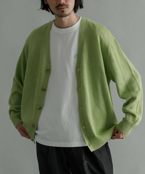URBAN RESEARCH(アーバンリサーチ)の「WASHABLEラミーソロカーディガン(カーディガン/ボレロ・メンズ・グリーン系その他/ブルー系その他/チャコールグレー/ライトグレー・MEDIUM/LARGE)」の3枚目の写真