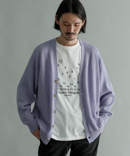 URBAN RESEARCH(アーバンリサーチ)の「WASHABLEラミーソロカーディガン(カーディガン/ボレロ・メンズ・グリーン系その他/ブルー系その他/チャコールグレー/ライトグレー・MEDIUM/LARGE)」の4枚目の写真