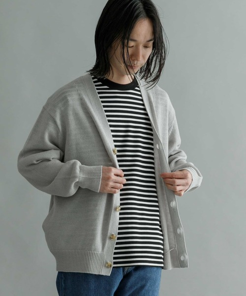 URBAN RESEARCH(アーバンリサーチ)の「WASHABLEラミーソロカーディガン(カーディガン/ボレロ・メンズ・グリーン系その他/ブルー系その他/チャコールグレー/ライトグレー・MEDIUM/LARGE)」の13枚目の写真