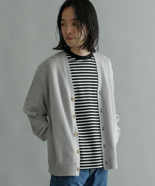 URBAN RESEARCH(アーバンリサーチ)の「WASHABLEラミーソロカーディガン(カーディガン/ボレロ・メンズ・グリーン系その他/ブルー系その他/チャコールグレー/ライトグレー・MEDIUM/LARGE)」の5枚目の写真