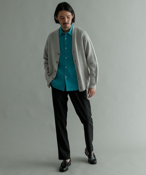 URBAN RESEARCH(アーバンリサーチ)の「WASHABLEラミーソロカーディガン(カーディガン/ボレロ・メンズ・グリーン系その他/ブルー系その他/チャコールグレー/ライトグレー・MEDIUM/LARGE)」の9枚目の写真