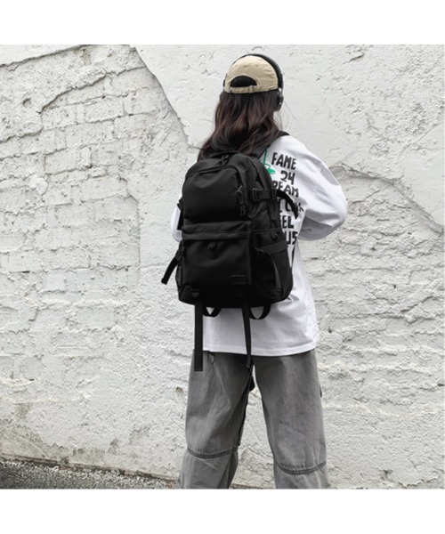 mushwear（マッシュウェア）の「防水大容量リュック（バックパック/リュック・メンズ・ブラック・FREE）」の3枚目の写真