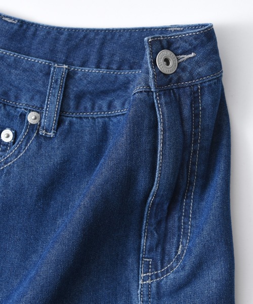 folka（フォルカ）の「1-テンセル混デニム マキシ フレアスカート【folka】（デニムスカート・レディース・ワンウォッシュ/ダークインディゴブルー・FREE）」の21枚目の写真