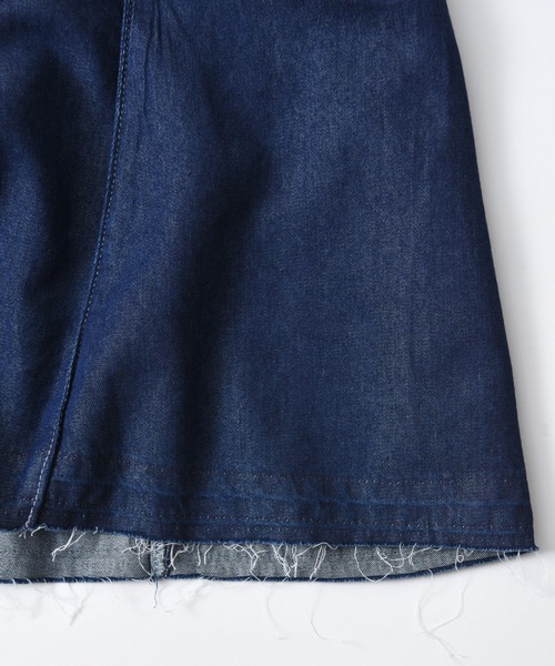 folka（フォルカ）の「1-テンセル混デニム マキシ フレアスカート【folka】（デニムスカート・レディース・ワンウォッシュ/ダークインディゴブルー・FREE）」の7枚目の写真