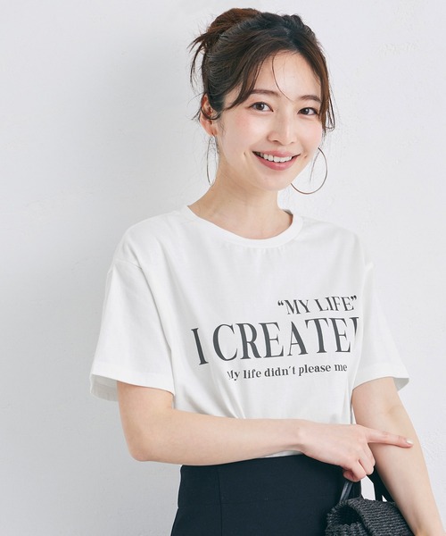 coca(coca)(コカ)の「ロゴプリントTシャツ(Tシャツ/カットソー・レディース・C/D/A/B・S/M/L)」の2枚目の写真