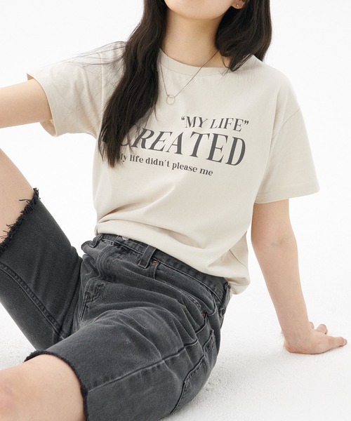 coca(coca)(コカ)の「ロゴプリントTシャツ(Tシャツ/カットソー・レディース・C/D/A/B・S/M/L)」の9枚目の写真