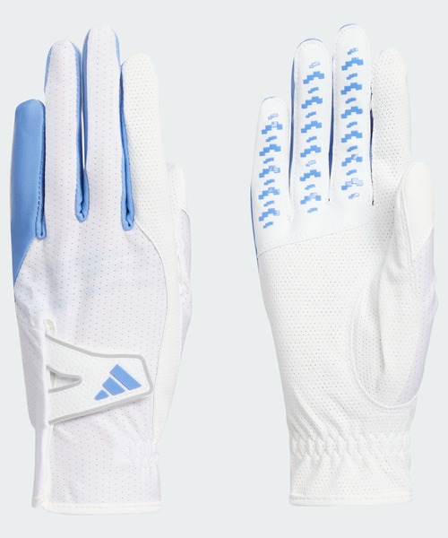 adidas（アディダス）の「ウィメンズ ZG クール ペアグローブ【adidas Golf/アディダスゴルフ】（手袋・レディース・コーラル/ホワイト×ブルー・20.0cm/21.0cm/18.0cm/19.0cm）」の2枚目の写真