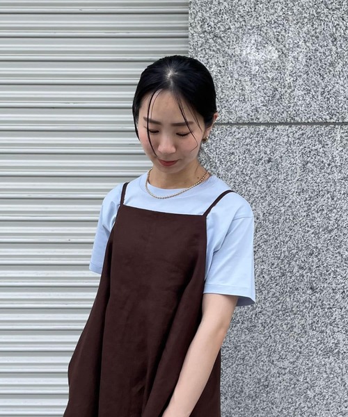 URBAN RESEARCH DOORS(アーバンリサーチドアーズ)の「インドオーガニックBASICTシャツ(Tシャツ/カットソー・レディース・ブルー/ネイビー/ライトグレー/ホワイト・MEDIUM)」の20枚目の写真