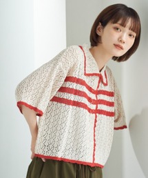 unclip | 麻タッチレース編みニット(ニット/セーター)