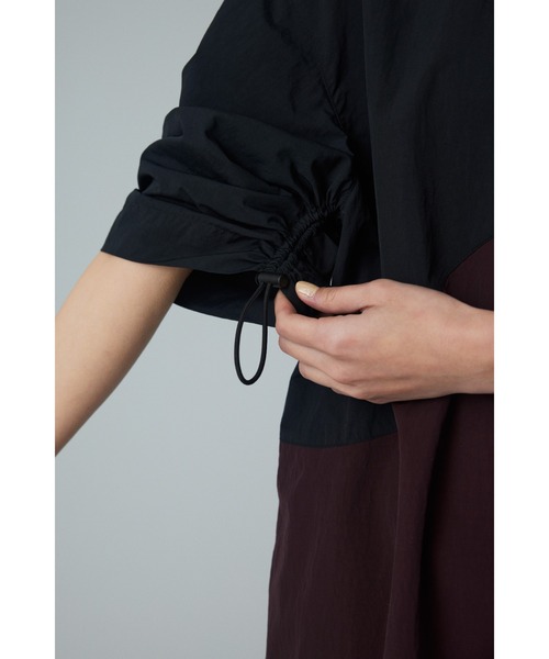 ヘリンドットサイ Switting drawst dress ワンピース Switting drawst dress (スウィッチング ドロスト ドレス
