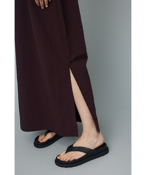 ヘリンドットサイ Switting drawst dress ワンピース HeRIN.CYE ［予約］Switting drawst dress BRN -靴