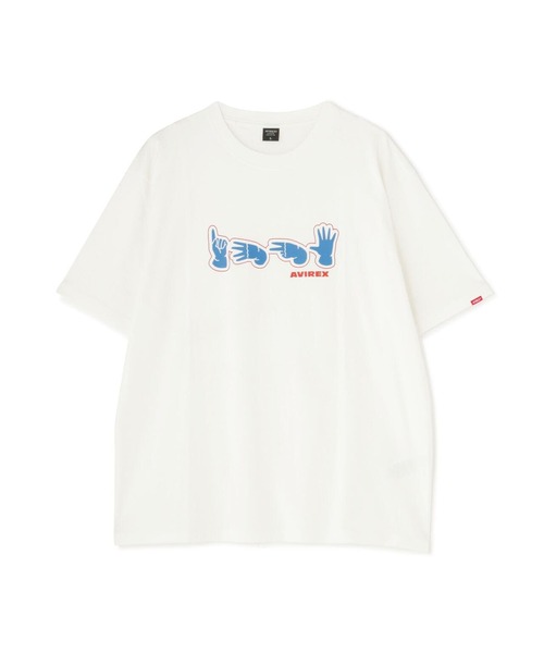 AVIREX（アヴィレックス）の「【WEB&DEPOT限定】HAND SIGNAL SHORT SLEEVE TSHIRT / ハンド