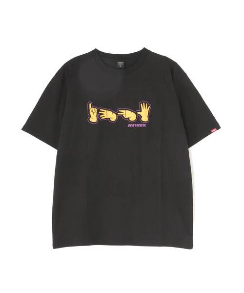 AVIREX（アヴィレックス）の「【WEB&DEPOT限定】HAND SIGNAL SHORT SLEEVE TSHIRT / ハンド