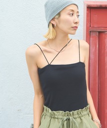 Auntie Rosa Holiday | カップ付きベアキャミ(キャミソール)