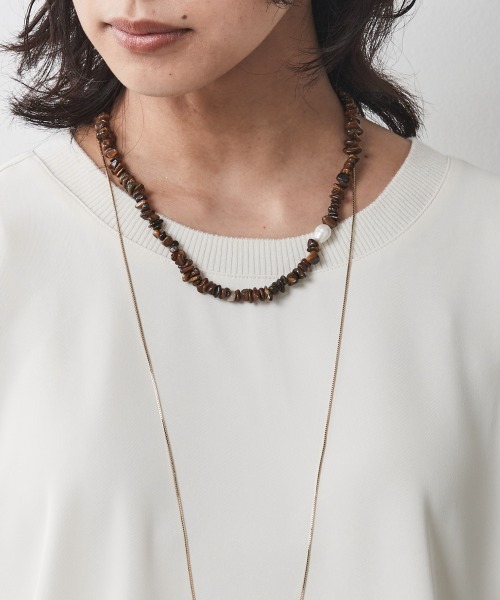 CHIC STYLE（シックスタイル）の「＜大きいサイズ＞リブ衿ブラウス シックスタイル（シャツ/ブラウス・レディース・アイボリー/ブラック・4L/5L/3L/L/LL）」の21枚目の写真